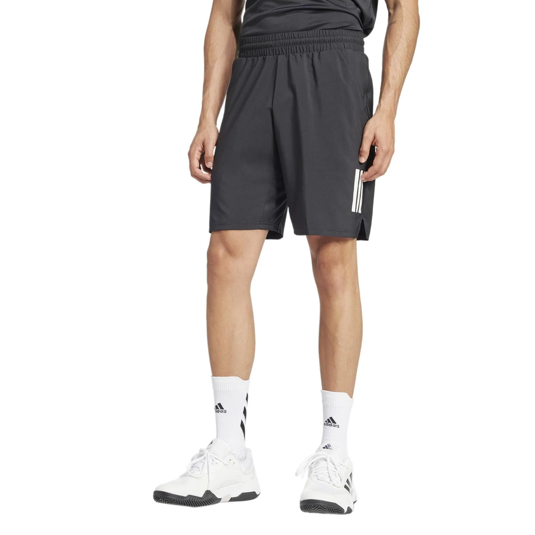 ADIDAS Mens 3 Stripe Badminton Shorts - Black