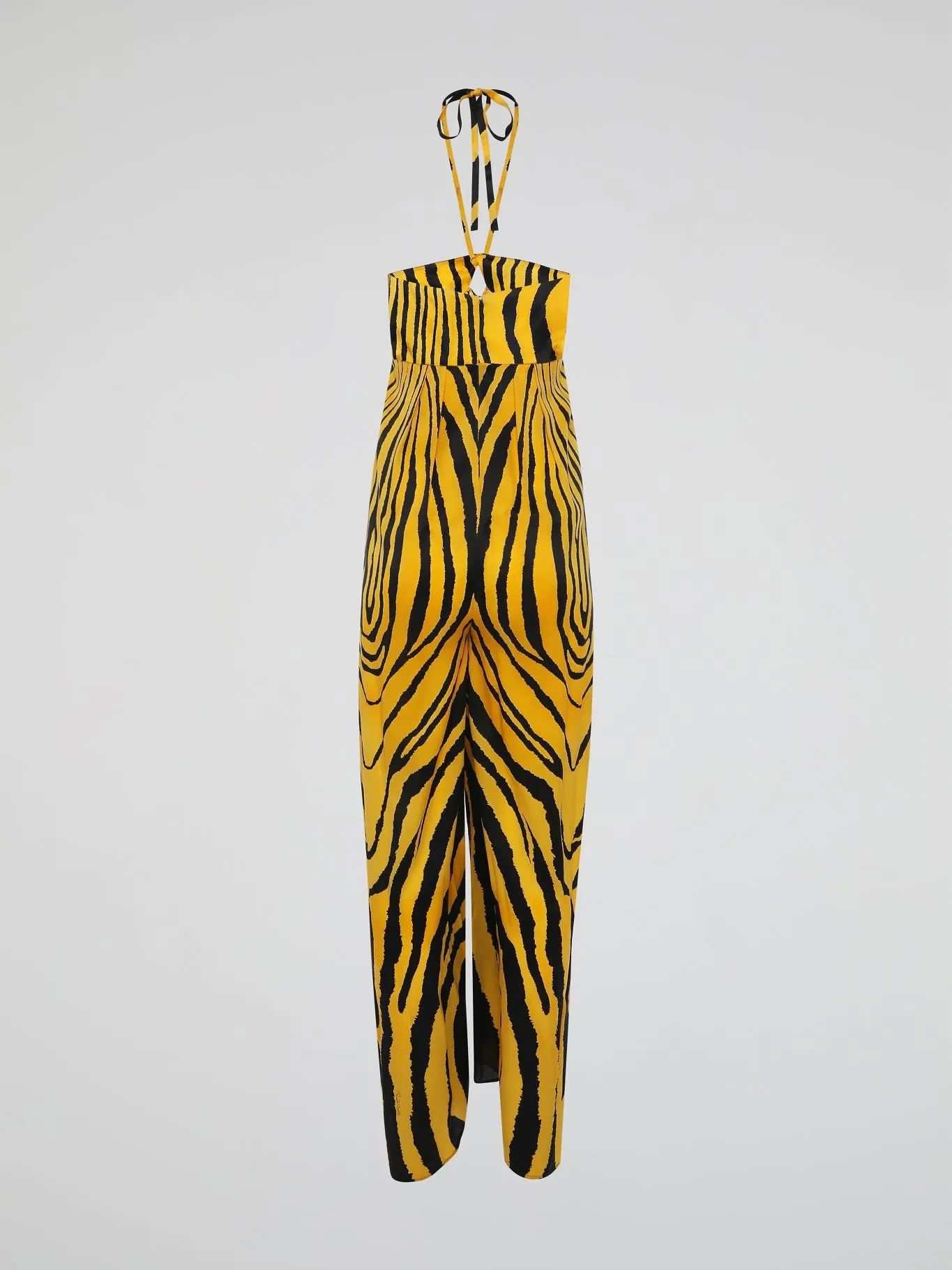 Animal Print Halter Neck Jumpsuit