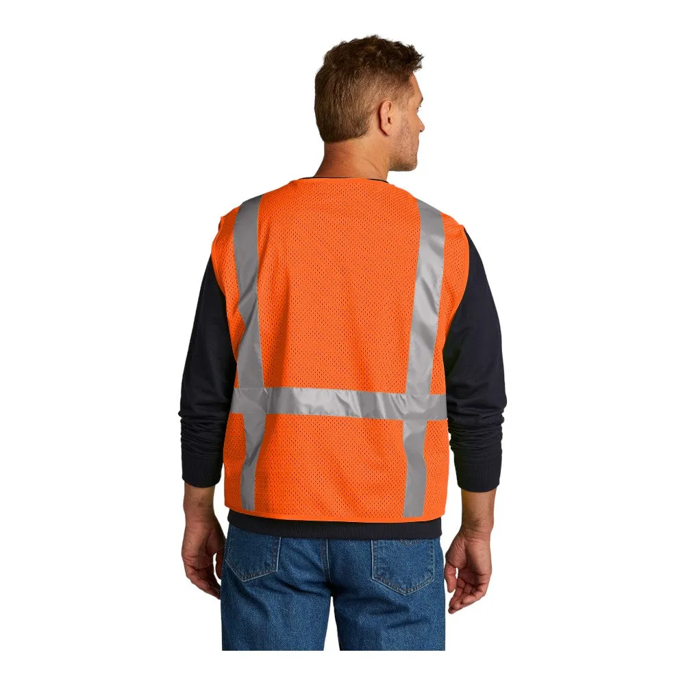 CornerStone ANSI 107 Class 2 Mesh Six-Pocket Zippered Vest CSV104