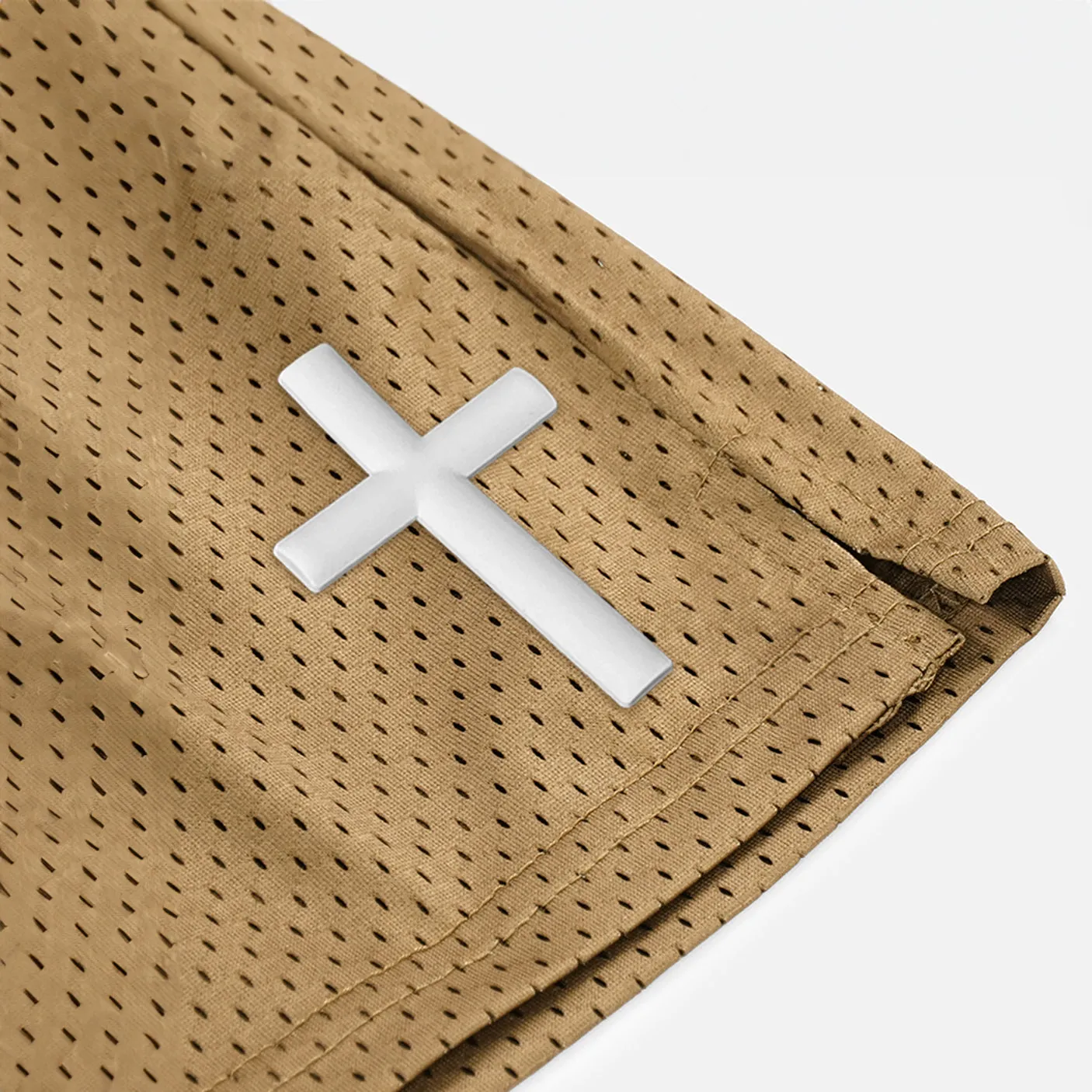 Faith Cross Patch Shorts - 7"