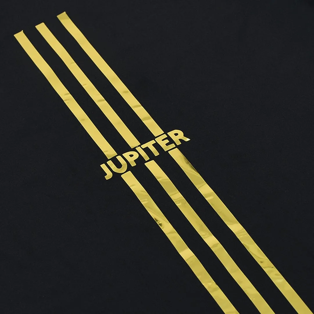 Jupiter High Gloss 3 Stripe 4 Way Stretch Compression Dry Fit Tee