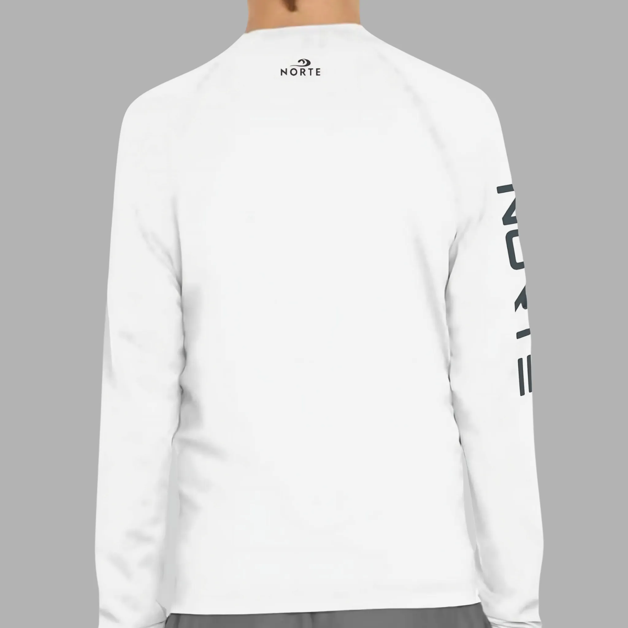 Norte Youth Unisex UPF 50 Rash Guard – UV Protection in Vibrant White for Active Kids