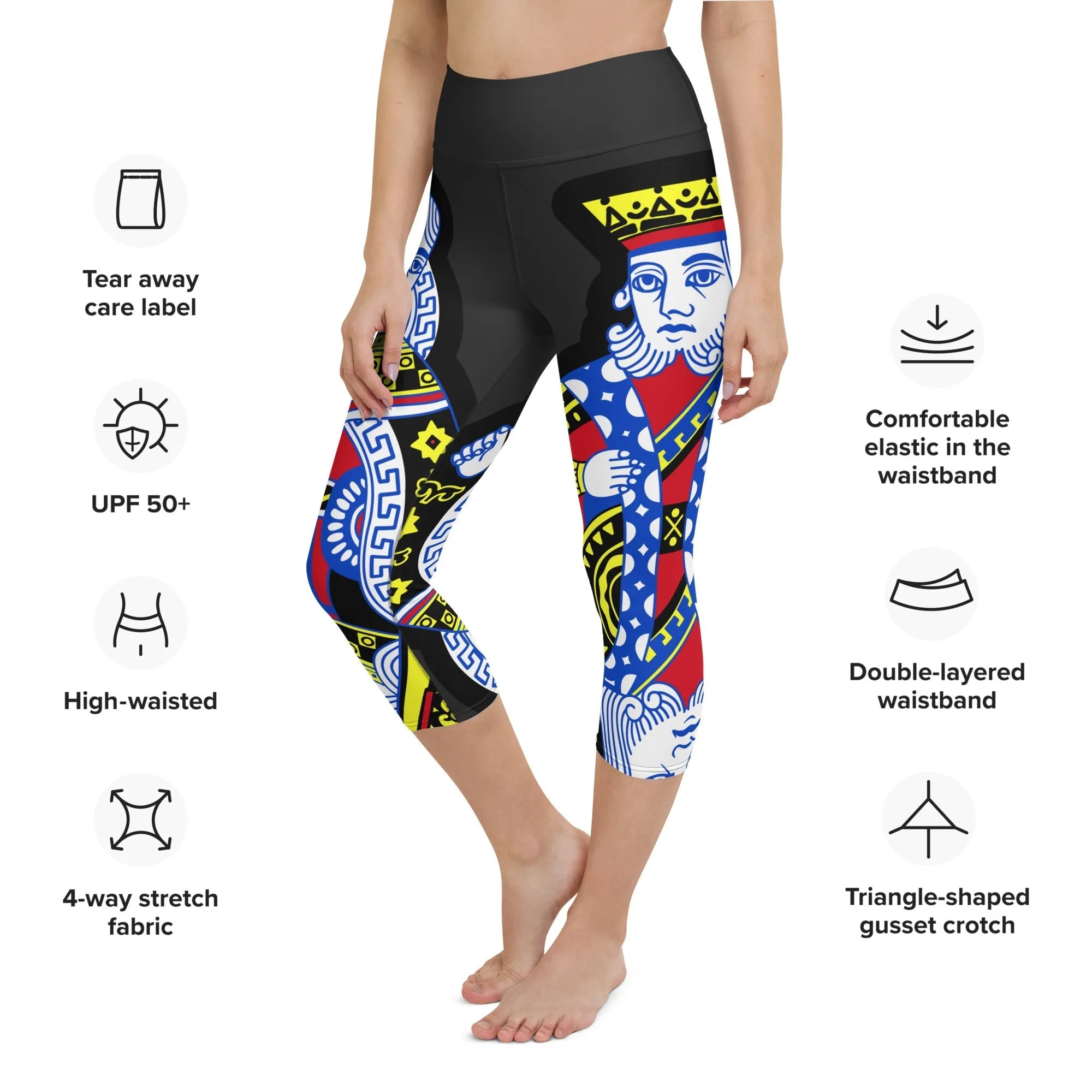 Playing Cards Yoga Capris